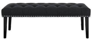 Charlton Home Seapine Upholstered Bench (CHRL5886_22728338) - Black