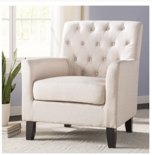 Charlton Home Goodfield Armchair (CHRL8211_24799907) - Beige