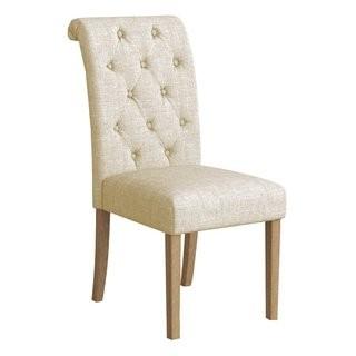 Bungalow Rose Kenleigh Solid Wood Button Tufted Side Chair (BGRS6918_25779305)