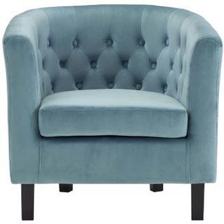 House of Hampton Oxford Velvet Barrel Chair (HOHM6132) - Teal