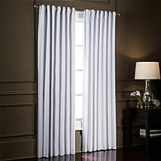 SMARTBLOCK(TM) 63-INCH ROD POCKET ROOM DARKENING WINDOW CURTAIN PANEL IN WHITE