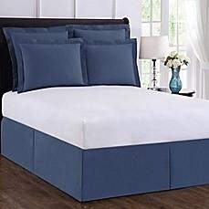 WRAP-AROUND WONDERSKIRT TWIN BED SKIRT IN BLUE
