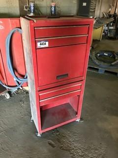 Lot of (2) Roll Away Shop Cabinets