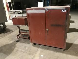 Lot of Roll Away Shop Cabinet and Roll Away Tool Chest