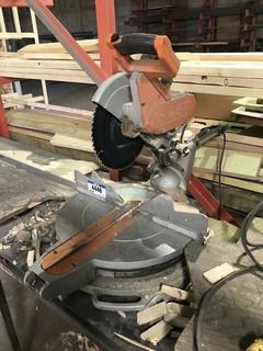Ridgid Cuttof Off Saw w/ 150" X 24" Shop Built Roller Table