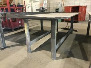 100" X 50" Steel Shop Table