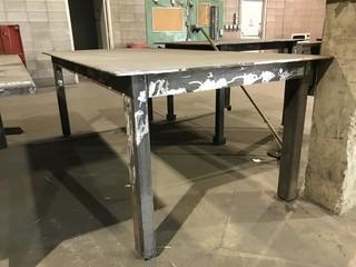 8' X 4' Steel Shop Table