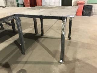 4' X 4' Steel Shop Table