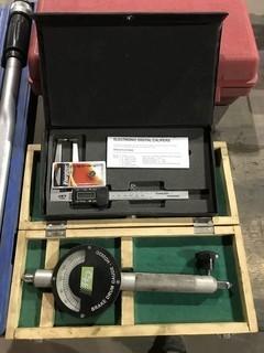 Lot of JET Electronic Digital Caliper and Brake Drum Guage