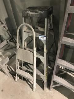 Lot of 4' Ladder and Step Stool