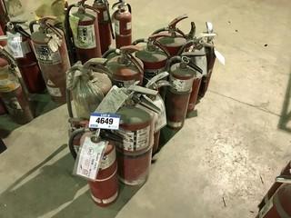 Lot of (12) Asst. Fire Extinguishers