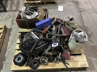 Lot of (2) Pallets including Asst. Trailer Lights, Wiring, Hose, Chain, etc.