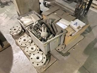 Pallet of Asst. Flanges, Pins, etc.