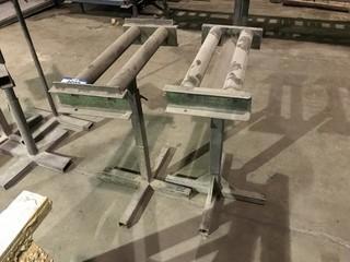 Lot of (2) Steel Roller Stands