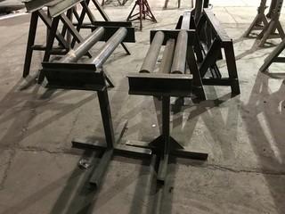 Lot of (2) Steel Roller Stands