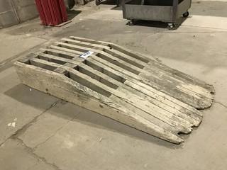 Lot of (2) Wooden Ramps