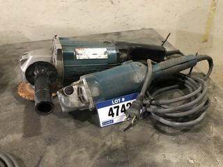 Lot of (2) Makita Angle Grinders