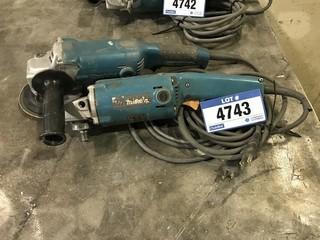 Lot of (2) Makita Angle Grinders