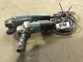 Lot of (2) Makita Angle Grinders