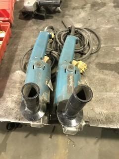 Lot of (2) Makita Angle Grinders