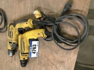 Lot of (2) DeWalt Electric Drills