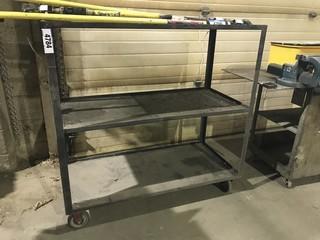 46" X 22" Steel Shop Work Bench on Casters