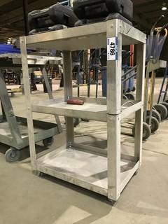 18.5" X 26.5"Steel Shop Work Bench on Casters