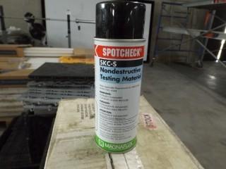 Qty of (12) Magnaflux Testing Materials 16 Oz Aerosol Cans