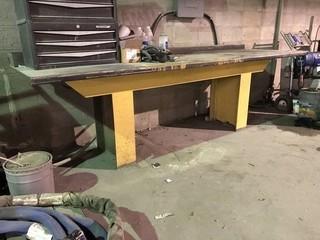 10' X 38" Steel Shop Table