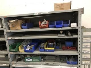 Contents of Shelving and Built -In Multi-Drawer Parts Cabinets Including Asst. Nuts, Bolts, Breakers, Gang Boxes, Junction Boxes, Fittings, etc.