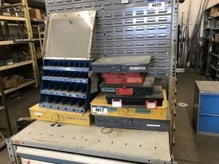 Contents of Shelving and Built -In Multi-Drawer Parts Cabinets Including Cotter Pins, O-Rings, Grommets, Nuts, Bolts, Rivets, etc.