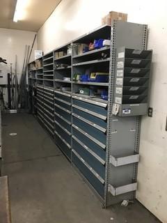 (6) Sections of Parts Chest and Shelving