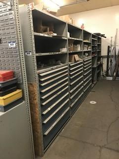 (5) Sections of Parts Chest and Shelving