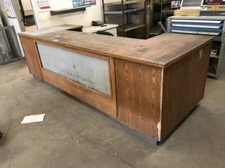 (4) Parts Room Counter and Desk w/ Task Chair