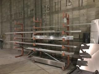 Contents of Single Cantilever Racking Including Asst. Steel