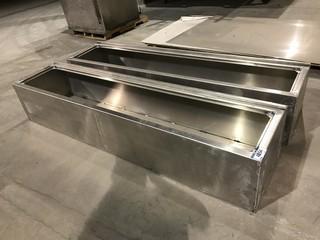 Lot of (2) 17" X 23" X 96" Aluminum Truck Boxes