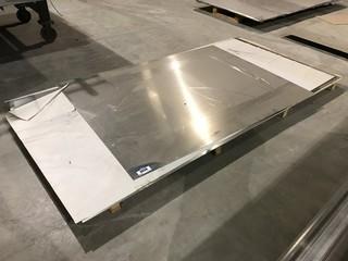 Lot of (10) Asst. Size Stainless Steel Sheets