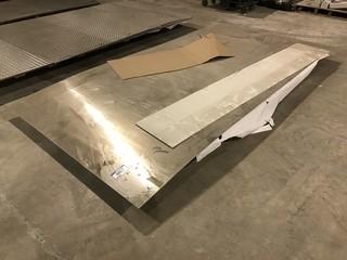 Lot of (5) Asst. Size Aluminum Sheets