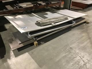 Lot of Asst. WIP Steel Sheets, Diamond Plate, etc.