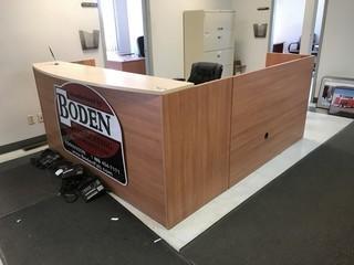 Reception Desk w/(2) Task Chairs, 