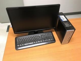 Desktop Computer w/ Acer Monitor and Keyboard