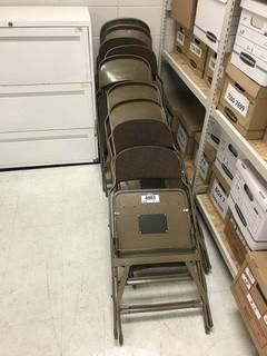 Lot of (9) Folding Chairs