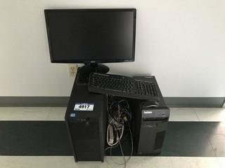 Lot of (2) Desktop Computers w/ Acr monitor, Keyboard and Mouse