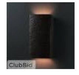 Lot (3) Latitude Run Scanlan Open Top and Bottom Small Rectangular 1 Light Wall Sconce - Black(LDER5191_24071905)
