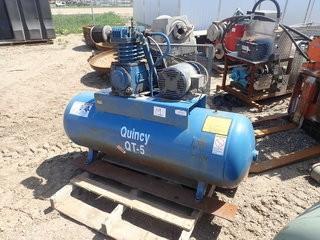 Quincy QT-5 5hp Air Compressor. **LOCATED IN STETTLER MAIN YARD**
