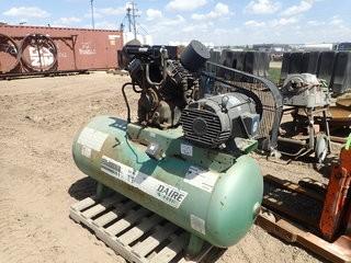 Acklands Grainger 15hp Twin-Cylinder Air Compressor. **LOCATED IN STETTLER MAIN YARD**
