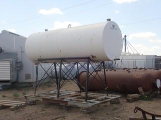 Klemmer Tech 1000gal Dual Wall Skidded Fuel Tank w/Stand. **LOCATED IN STETTLER EAST YARD**