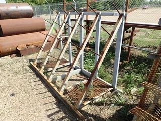 Single Sided Approx. 6 1/2' Cantilever Rack. **LOCATED IN STETTLER FAR EAST YARD**