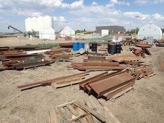 Lot of Asst. Structural Steel Tubing and Pipe- GREEN PAINT. **LOCATED IN STETTLER FAR EAST YARD**
