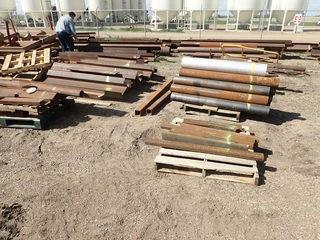 Lot of Asst. Structural Steel Tubing and Pipe- YELLOW PAINT. **LOCATED IN STETTLER FAR EAST YARD**